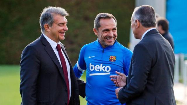 开云电竞app下载-拉波尔塔：和科曼关系很好 哈维迟早会回巴萨执教